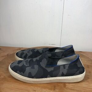 Rothys the sneaker Womens 9.5 Gray Camo Knit Casual slip on shoes